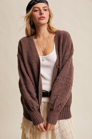 Chocolate Chunky Cardigan
