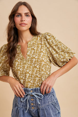 Annie Mustard Blouse