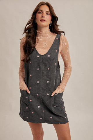 Teal Floral Love Dress