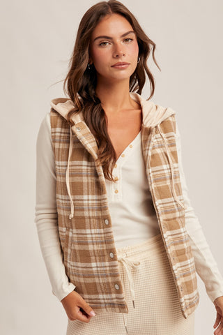 Emery Plaid Vest