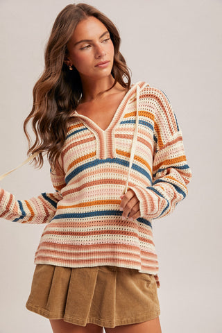 Feeling Good Stripe Hoodie