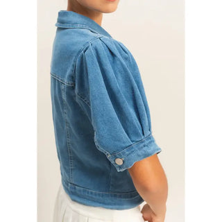 Tara Denim Jacket Blouse