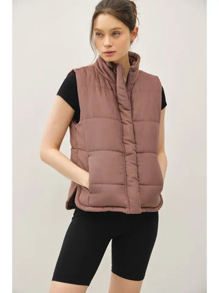 Color-Suede Like Vest