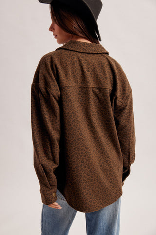 Wild Tobacco Leopard Shacket