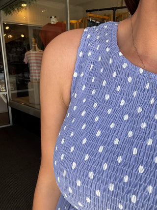 All For You Blue Polka Dots