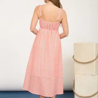 Piper Red Stripes Dress