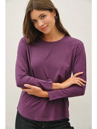 Eggplant Basic Long Sleeve