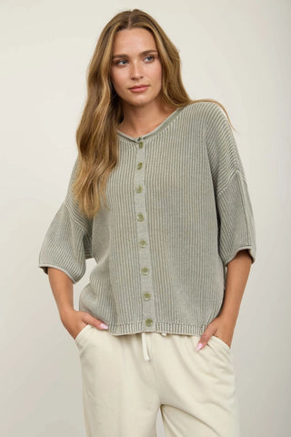 Sage & Simple Button Knit