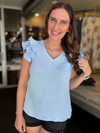 Aruba Blue Ruffle