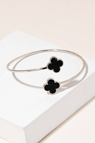 Pearl Clover Open Cuff