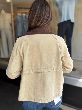 Beige Grove Denim Jacket