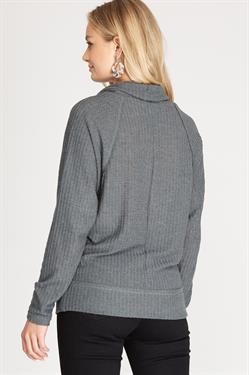 Slate Thermal Knit Top