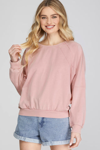 Grace Pink Terry Knit