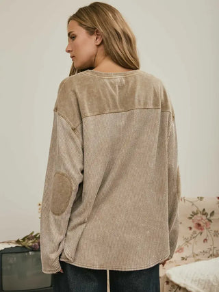 Brown Waffle Top