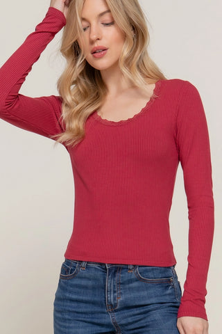 Classic Wine Lace Trim