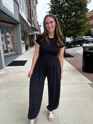 Midnight Floral Wide Pants
