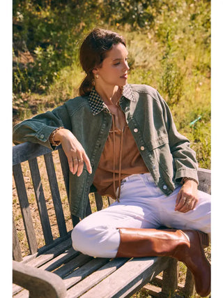 Olive Grove Denim Jacket