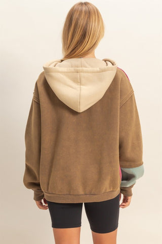 Mineral Brown Washed Hoodie