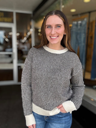 Espresso Pinstripe Sweater