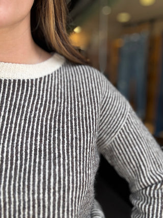 Espresso Pinstripe Sweater