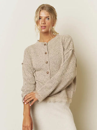 Cozy Charm Button Knit