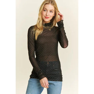 On The Dot Mesh Top