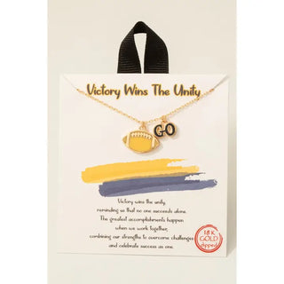 Go Football Pendant Yellow