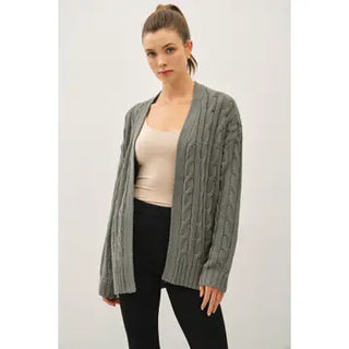 Megan Spruce Chunky Cardigan