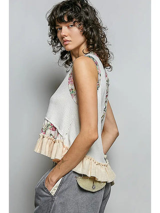 Ada Almond Floral Tank