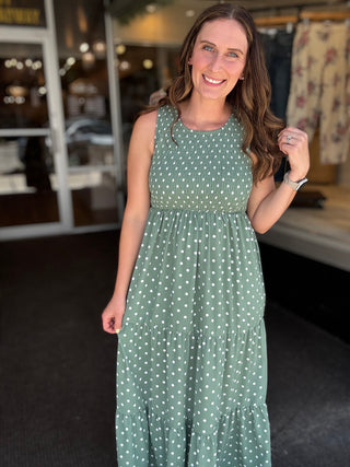 All For You Green Polka Dots