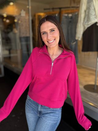 Luxe Pink 1/4 Zip