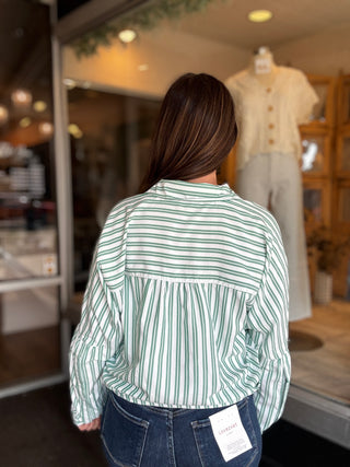 Mint Mojito Button-Up