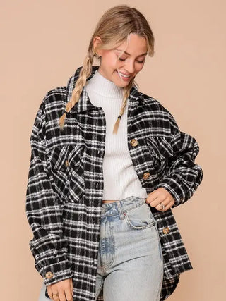 Check Yourself Plaid Shacket