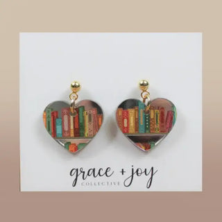 Book Heart Dangle