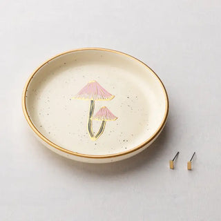 Mushroom Dish & Stud Earring