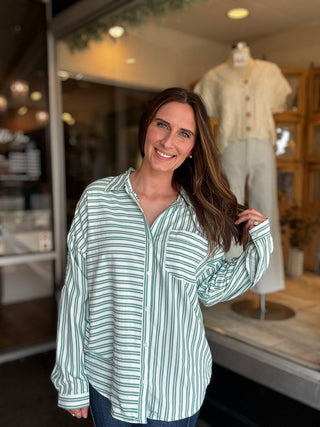Mint Mojito Button-Up