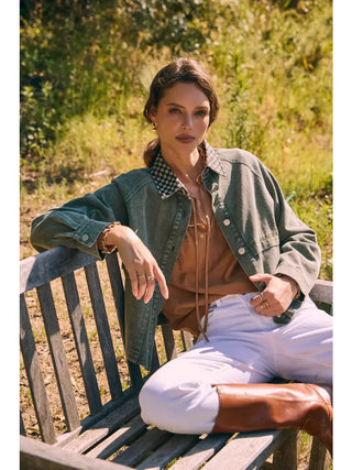 Olive Grove Denim Jacket