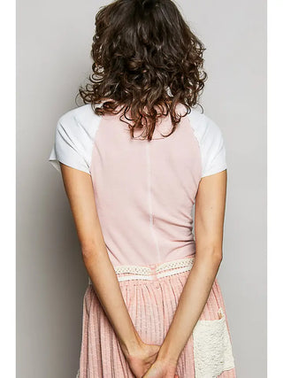 Sunset Vintage Tee-Rose