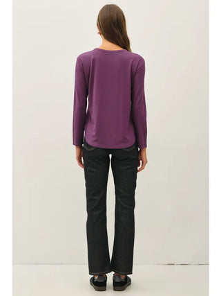 Eggplant Basic Long Sleeve