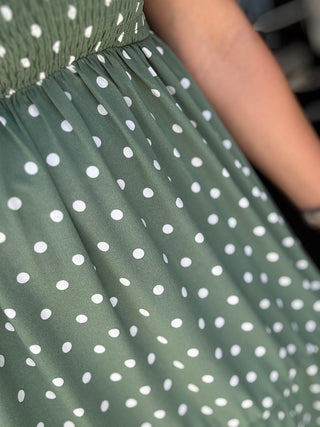 All For You Green Polka Dots