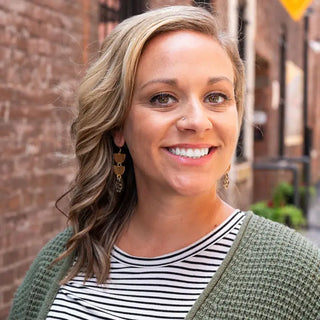 Aria Earrings - Black Shimmer Checker