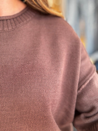 Espresso Ease Sweater Top