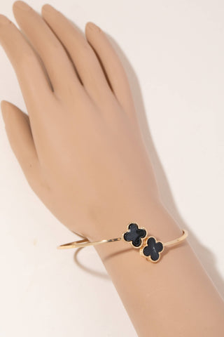 Pearl Clover Open Cuff