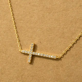 Cross Jewel Pendant Necklace