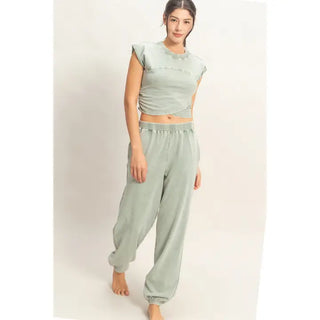 Off Duty Set-Sage Green