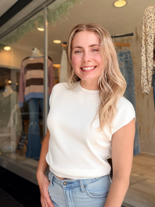 White Sweater Tee