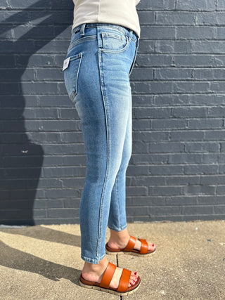 Lola Mid Rise Ankle Skinny Jeans