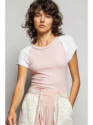 Sunset Vintage Tee-Rose
