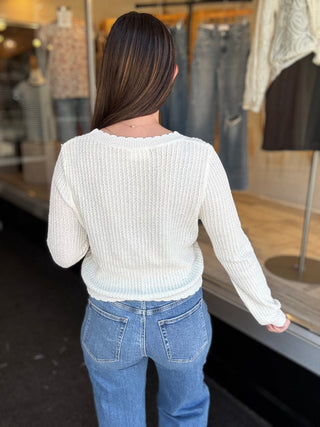 Chic Feminine Cream Cardigan