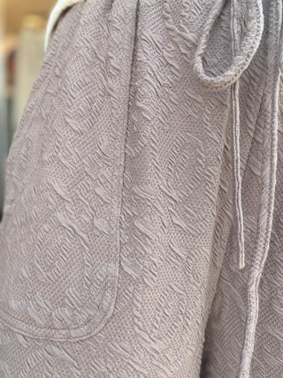 Walnut Textured Knit Pants